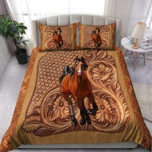 Horse Bedding Set Wood Horse