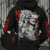 Skull King Queen Couple All Over Print Hoodie